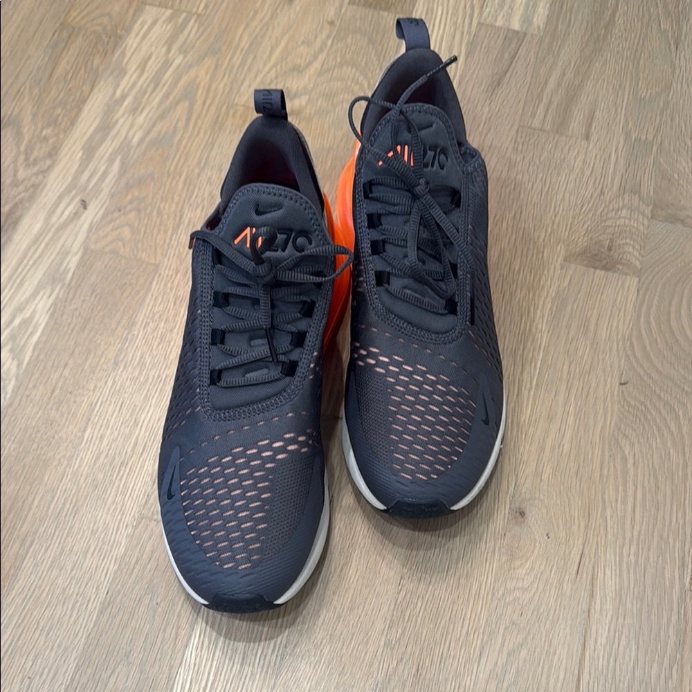 Nike Air Max 270 Black and Orange Men's Shoes